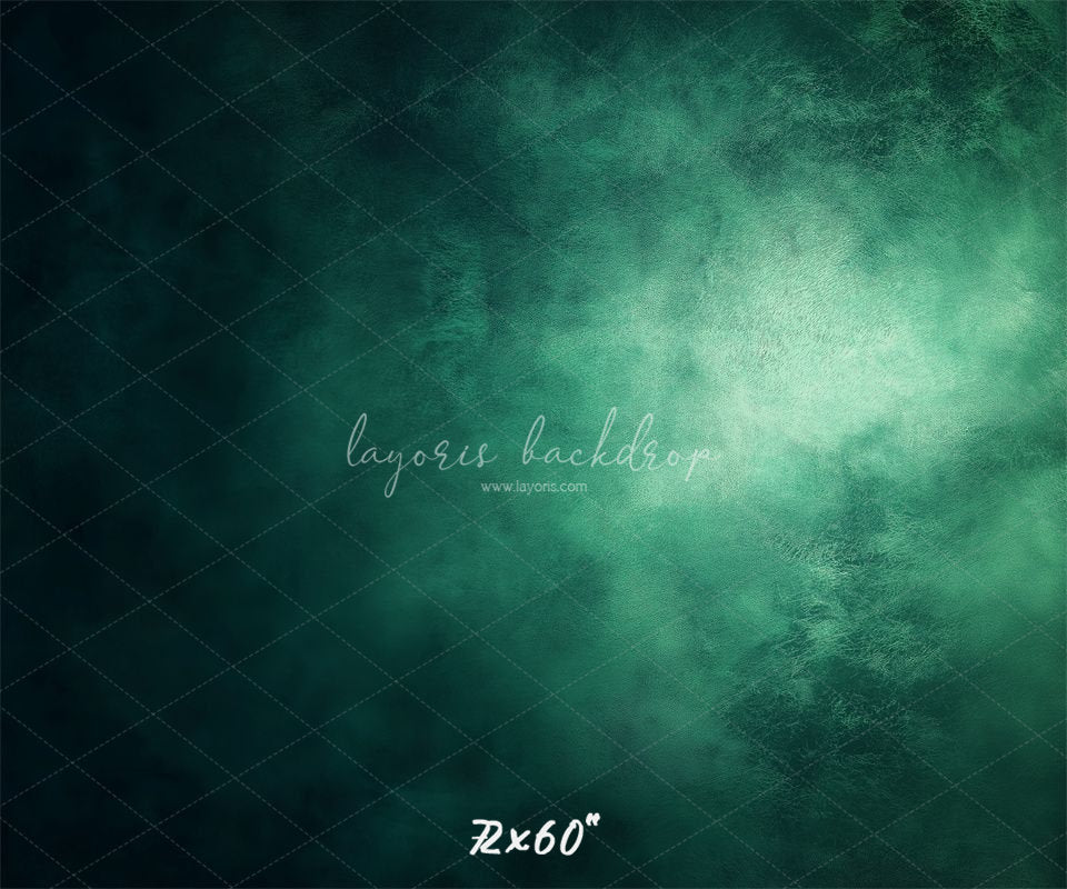 Green Black Misty Old Master Portrait Backdrop - Layoris