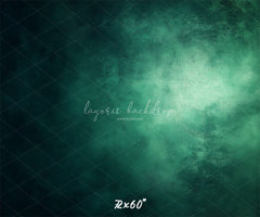Green Black Misty Old Master Portrait Backdrop - Layoris