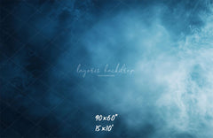 Misty Blue Old Master Photo Backdrop - Layoris