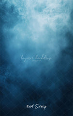 Misty Blue Old Master Photo Backdrop - Layoris