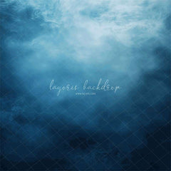 Misty Blue Old Master Photo Backdrop - Layoris