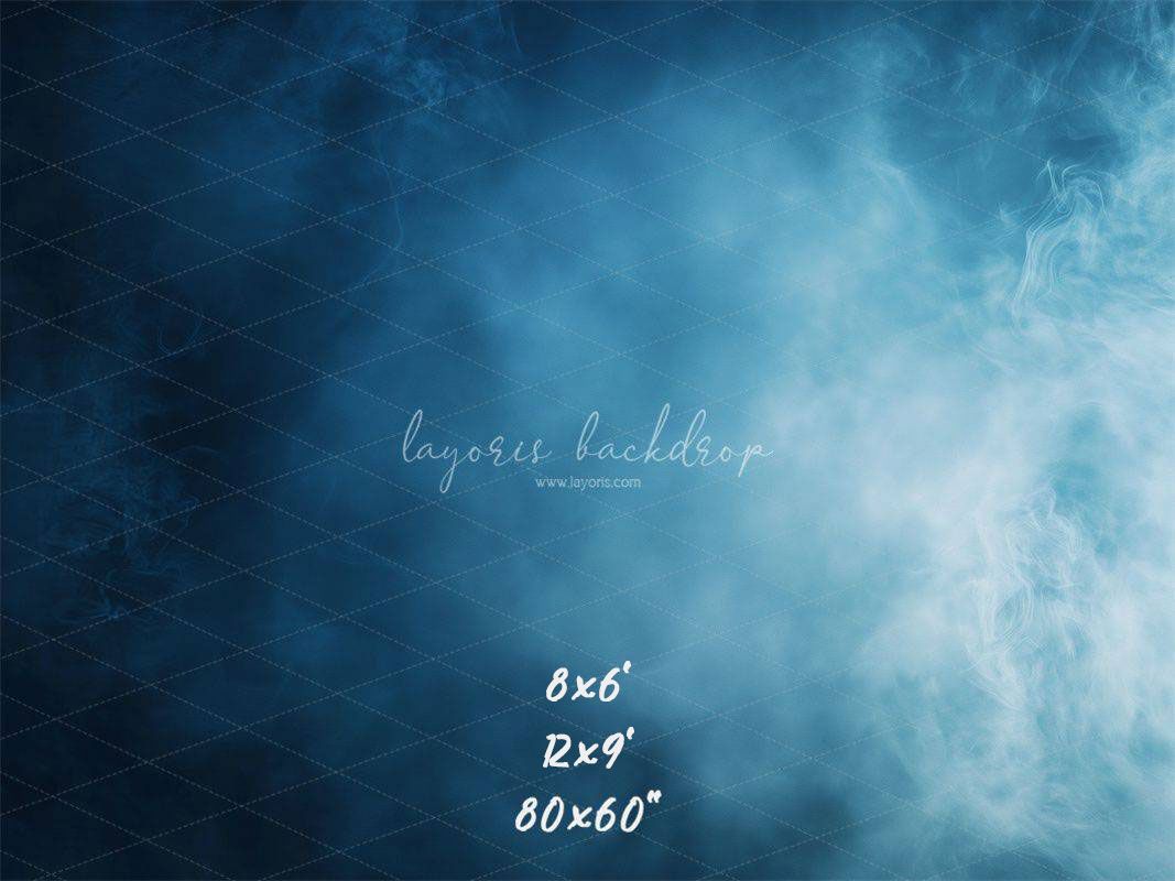 Misty Blue Old Master Photo Backdrop - Layoris