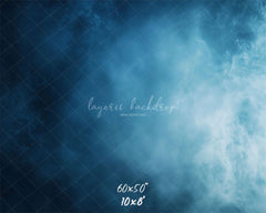 Misty Blue Old Master Photo Backdrop - Layoris