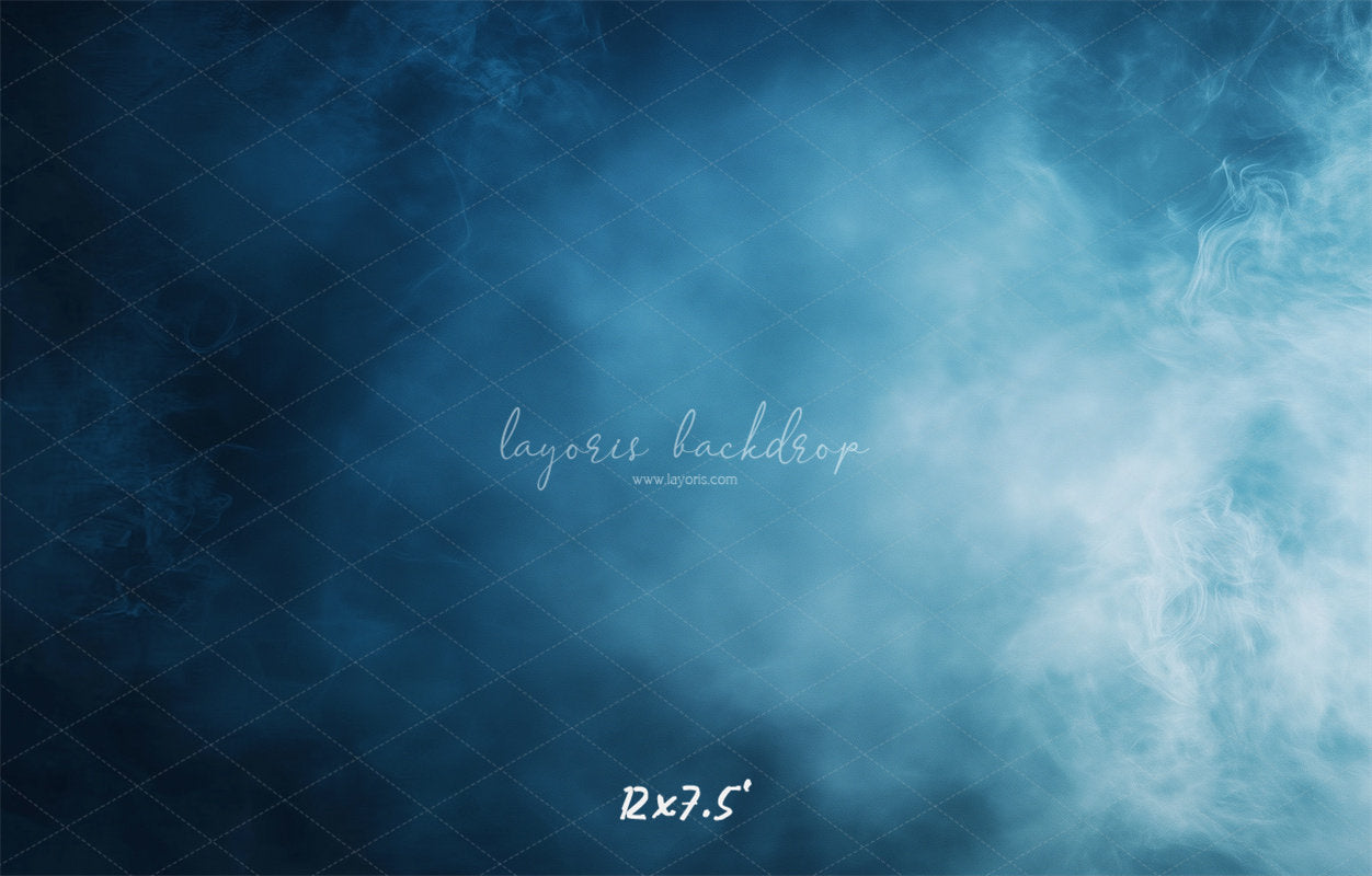 Misty Blue Old Master Photo Backdrop - Layoris