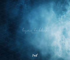 Misty Blue Old Master Photo Backdrop - Layoris