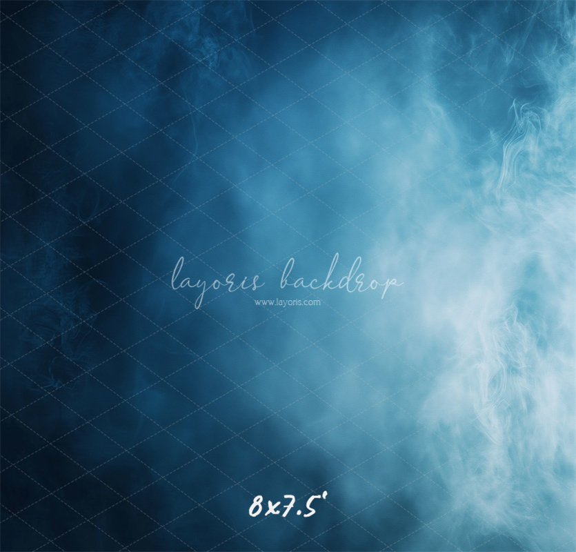 Misty Blue Old Master Photo Backdrop - Layoris