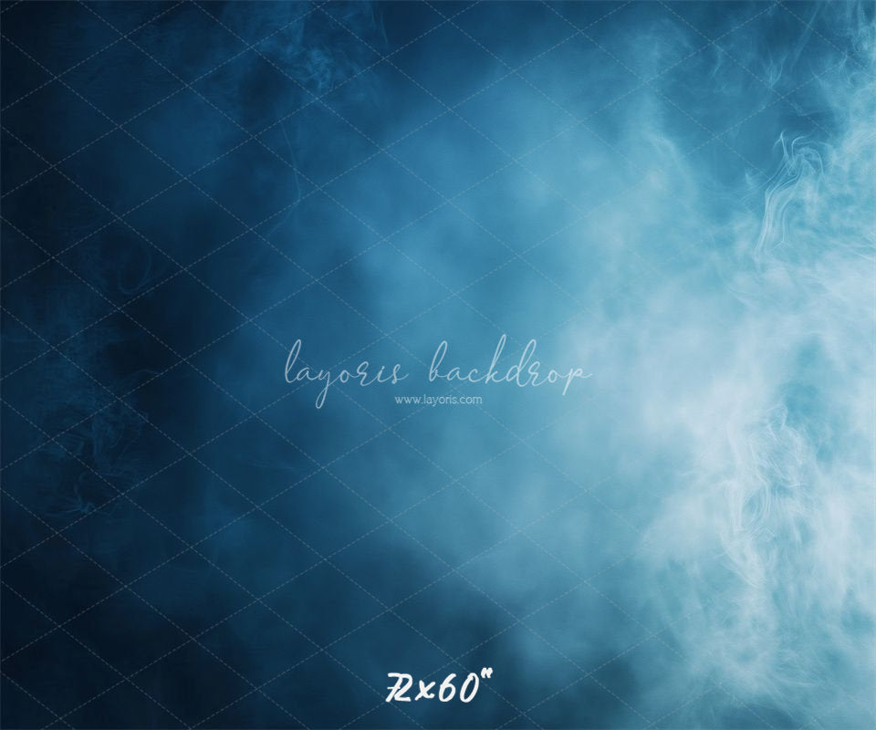 Misty Blue Old Master Photo Backdrop - Layoris