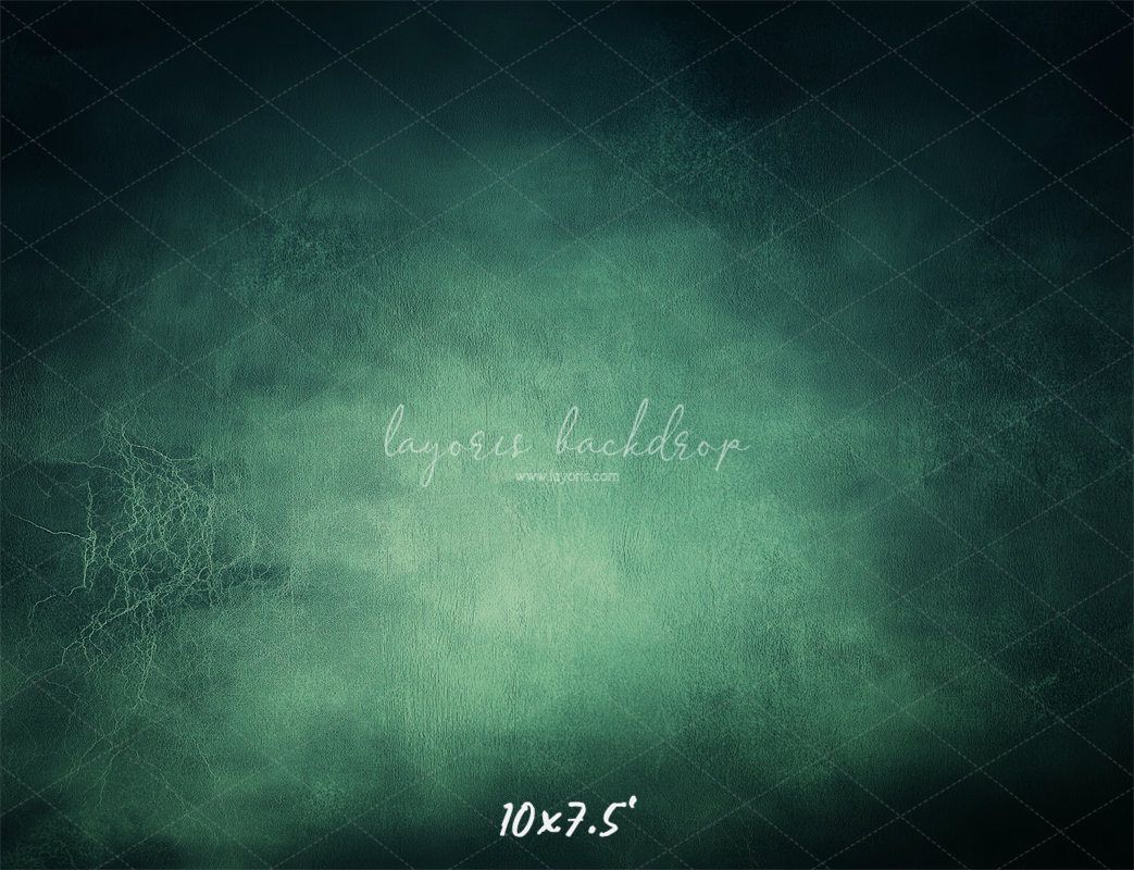 Green Abstract Old Masters Studio Backdrop - Layoris