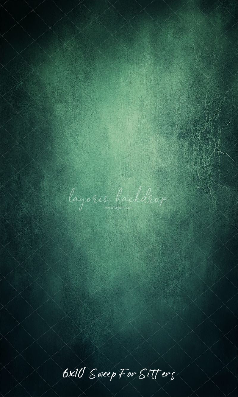 Green Abstract Old Masters Studio Backdrop - Layoris