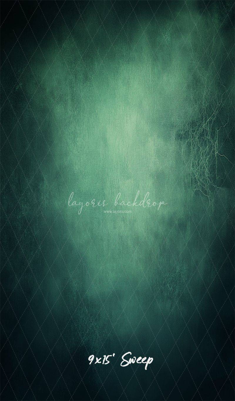 Green Abstract Old Masters Studio Backdrop - Layoris
