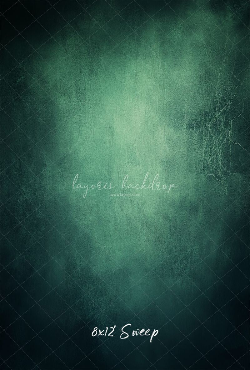 Green Abstract Old Masters Studio Backdrop - Layoris