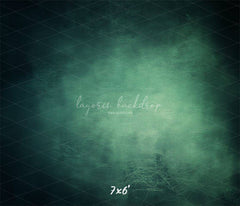 Green Abstract Old Masters Studio Backdrop - Layoris