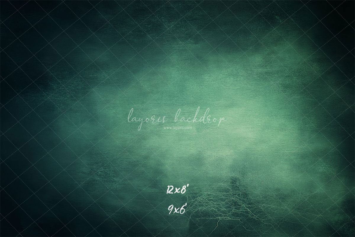 Green Abstract Old Masters Studio Backdrop - Layoris