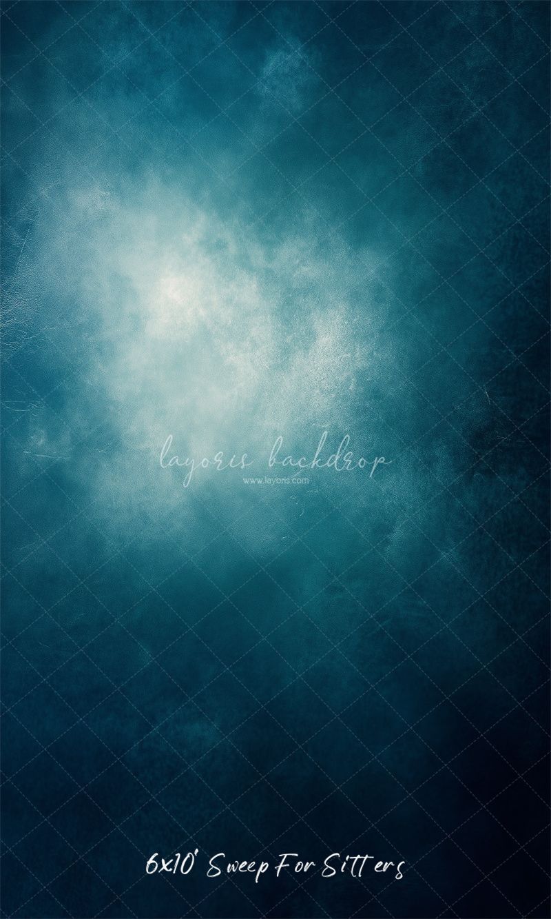 Blue Abstract Old Masters Studio Backdrop - Layoris