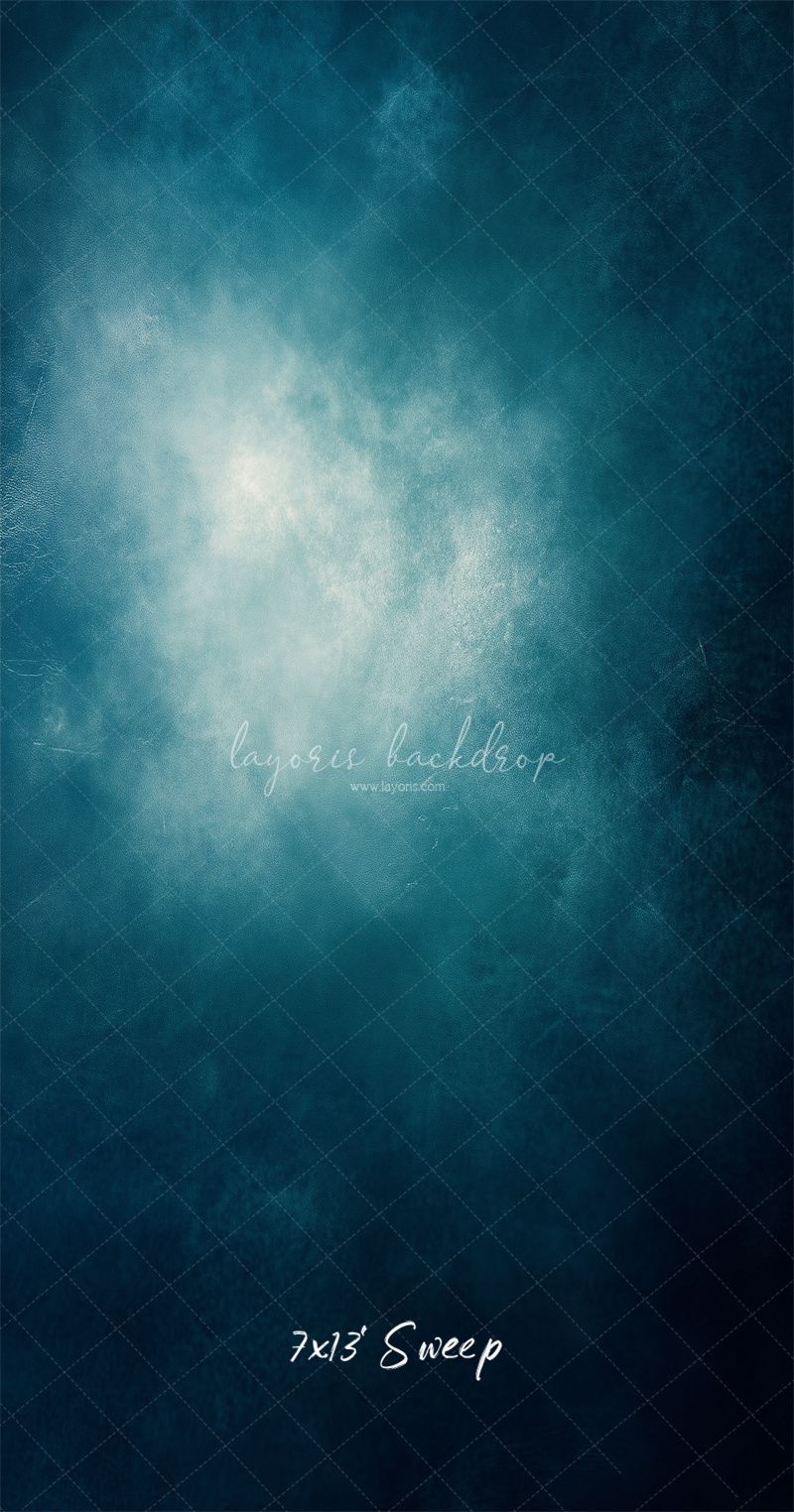 Blue Abstract Old Masters Studio Backdrop - Layoris