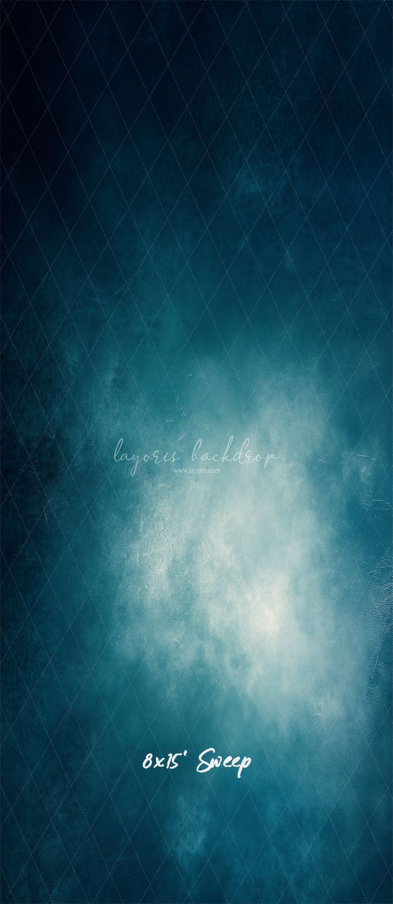 Blue Abstract Old Masters Studio Backdrop - Layoris