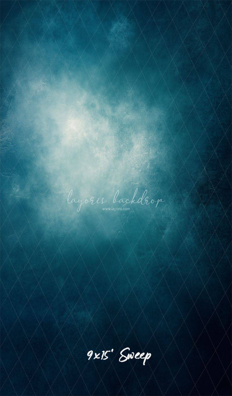 Blue Abstract Old Masters Studio Backdrop - Layoris