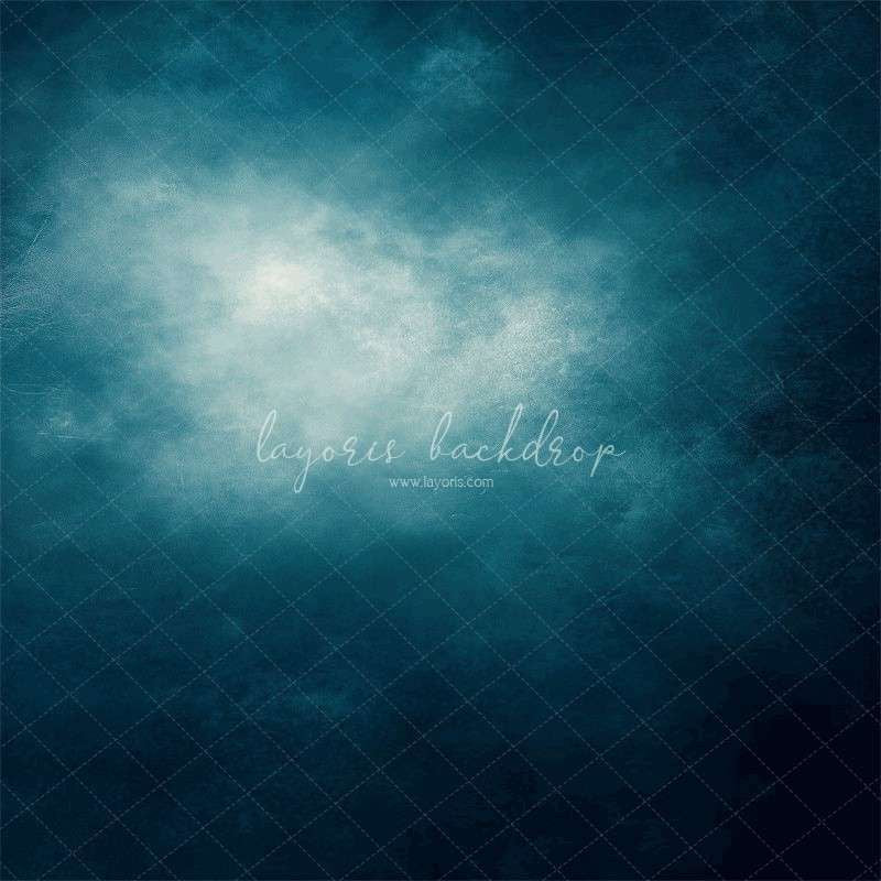Blue Abstract Old Masters Studio Backdrop - Layoris