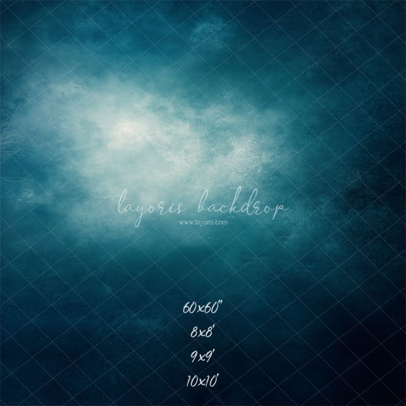 Blue Abstract Old Masters Studio Backdrop - Layoris