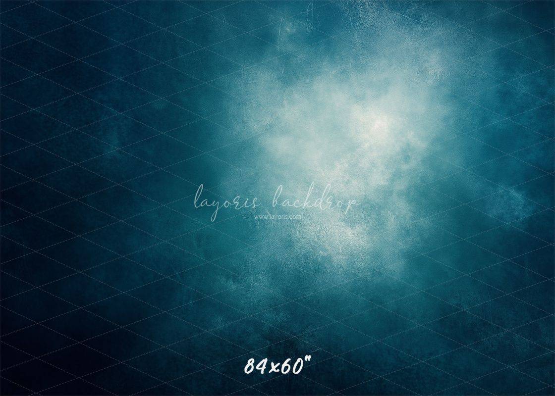Blue Abstract Old Masters Studio Backdrop - Layoris