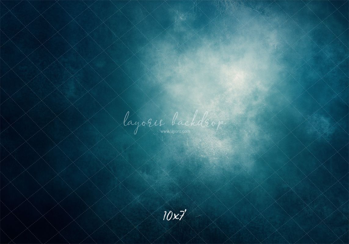 Blue Abstract Old Masters Studio Backdrop - Layoris