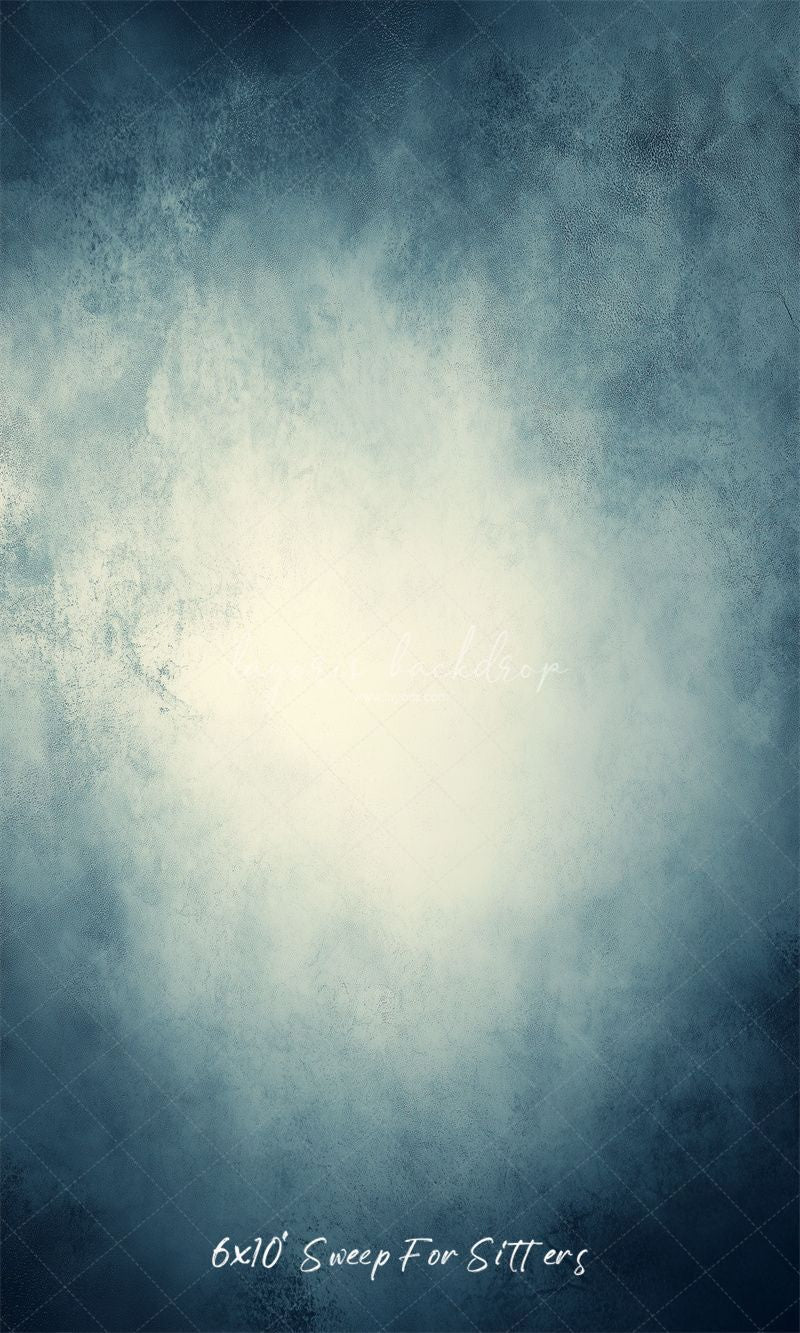Blue White Abstract Old Masters Studio Backdrop - Layoris