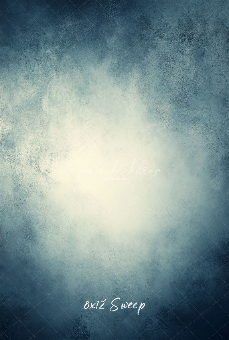 Blue White Abstract Old Masters Studio Backdrop - Layoris
