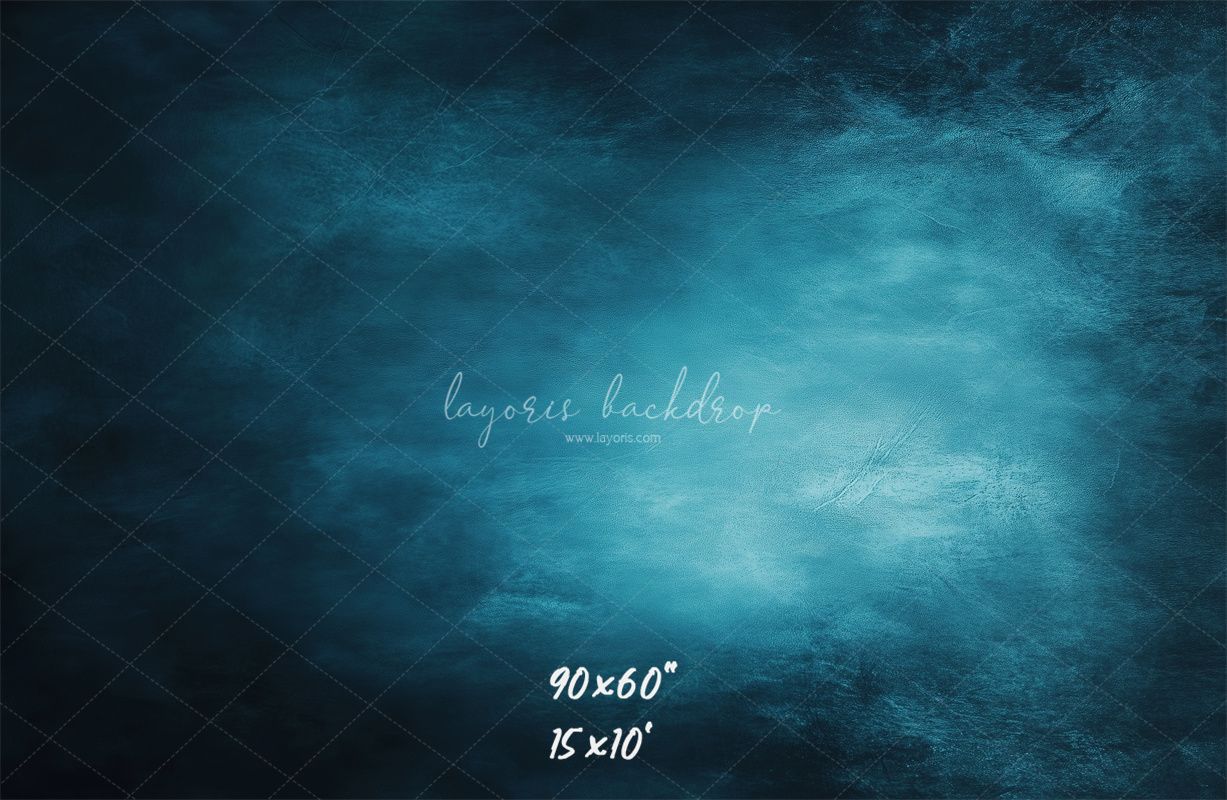 Blue Abstract Old Masters Portrait Studio Backdrop - Layoris