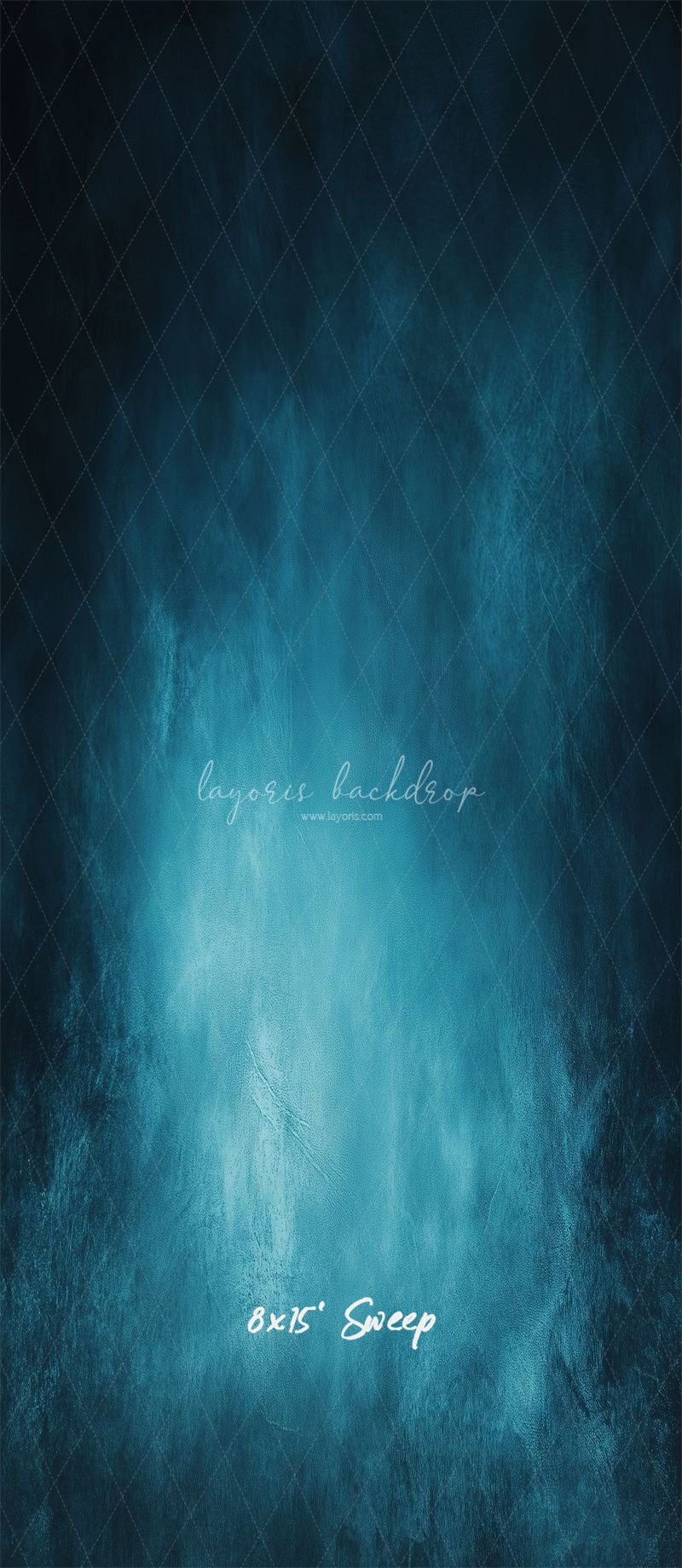 Blue Abstract Old Masters Portrait Studio Backdrop - Layoris