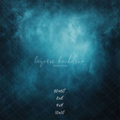 Blue Abstract Old Masters Portrait Studio Backdrop - Layoris