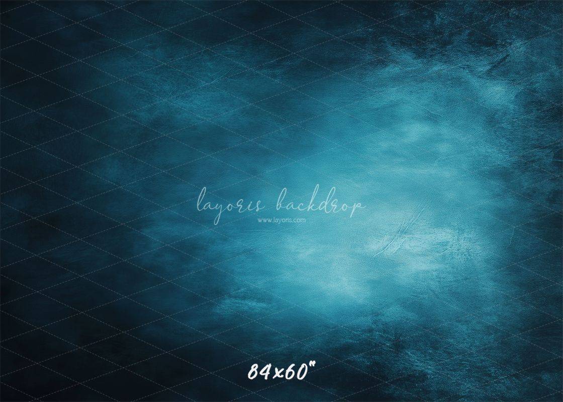 Blue Abstract Old Masters Portrait Studio Backdrop - Layoris