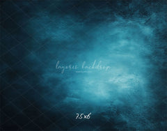 Blue Abstract Old Masters Portrait Studio Backdrop - Layoris