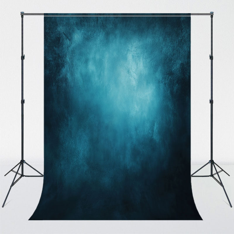 Blue Abstract Old Masters Portrait Studio Backdrop - Layoris
