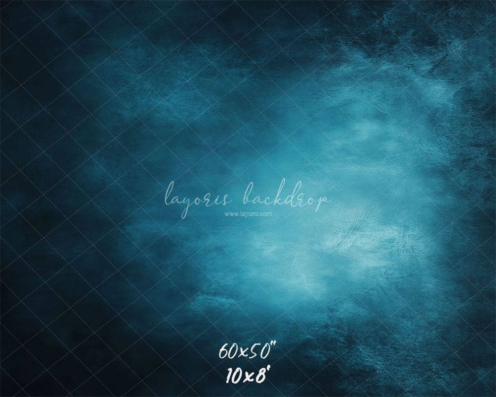 Blue Abstract Old Masters Portrait Studio Backdrop - Layoris