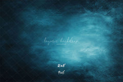 Blue Abstract Old Masters Portrait Studio Backdrop - Layoris