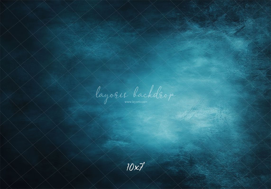 Blue Abstract Old Masters Portrait Studio Backdrop - Layoris