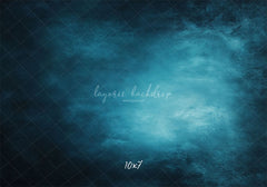 Blue Abstract Old Masters Portrait Studio Backdrop - Layoris