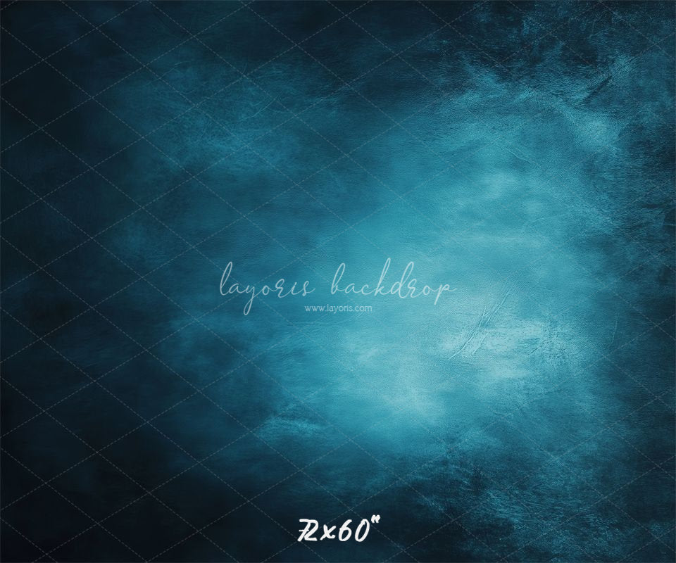 Blue Abstract Old Masters Portrait Studio Backdrop - Layoris