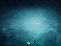 Blue Abstract Old Masters Portrait Backdrop - Layoris