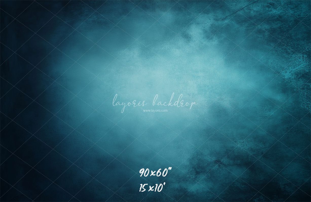 Blue Abstract Old Masters Portrait Backdrop - Layoris