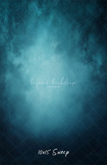 Blue Abstract Old Masters Portrait Backdrop - Layoris