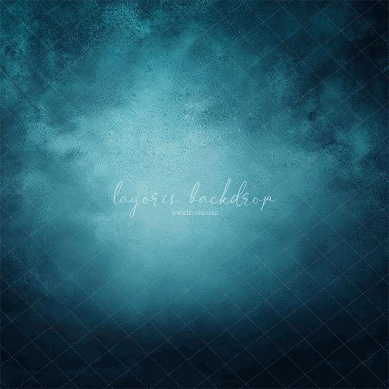 Blue Abstract Old Masters Portrait Backdrop - Layoris