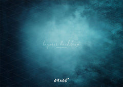 Blue Abstract Old Masters Portrait Backdrop - Layoris