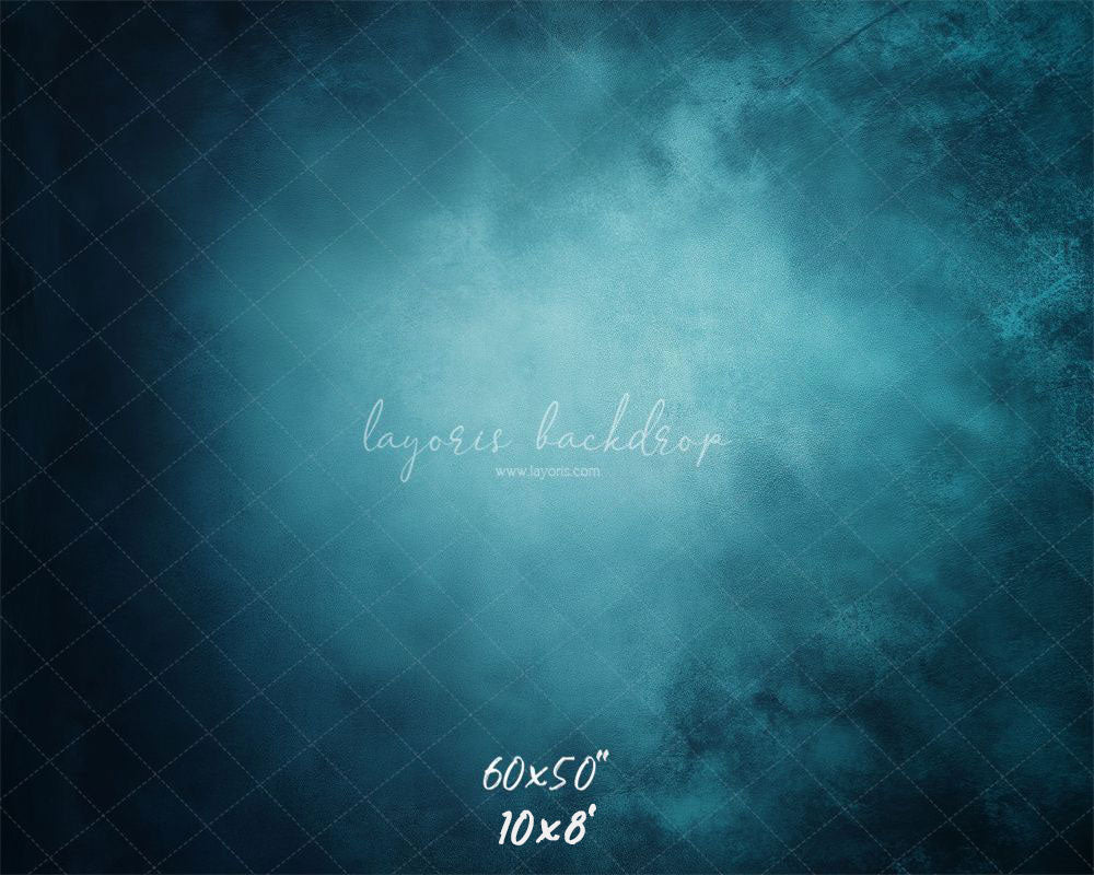 Blue Abstract Old Masters Portrait Backdrop - Layoris