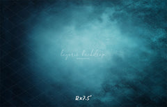 Blue Abstract Old Masters Portrait Backdrop - Layoris