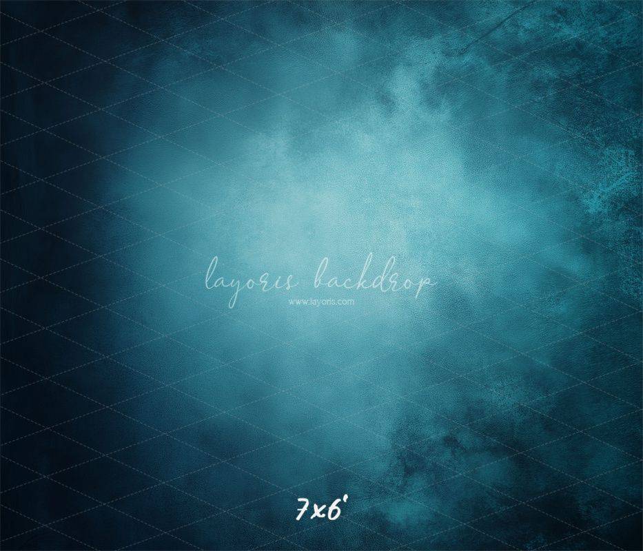 Blue Abstract Old Masters Portrait Backdrop - Layoris