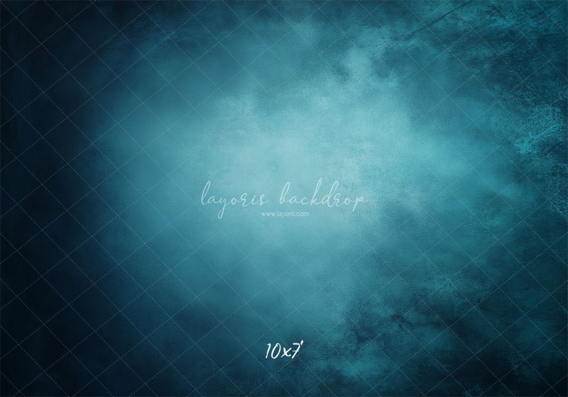 Blue Abstract Old Masters Portrait Backdrop - Layoris