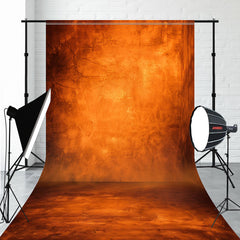 Hot Orange Photo Booth Portrait Sweep Backdrop - Layoris