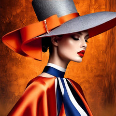 Hot Orange Photo Booth Portrait Sweep Backdrop - Layoris
