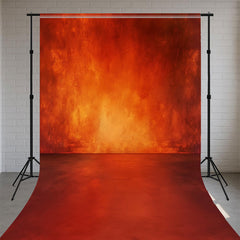 Orange Photo Booth Portrait Sweep Backdrop - Layoris